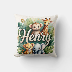 Safari Adventure Henry Throw Pillow