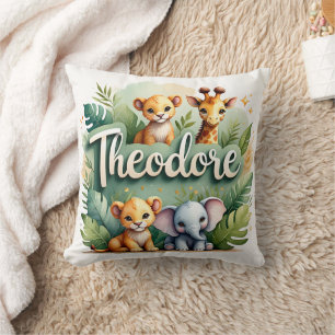 Safari Adventure Theodore Throw Pillow