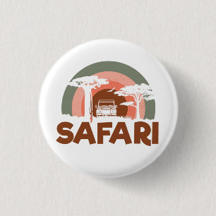 Safari Africa Theme 3 Cm Round Badge