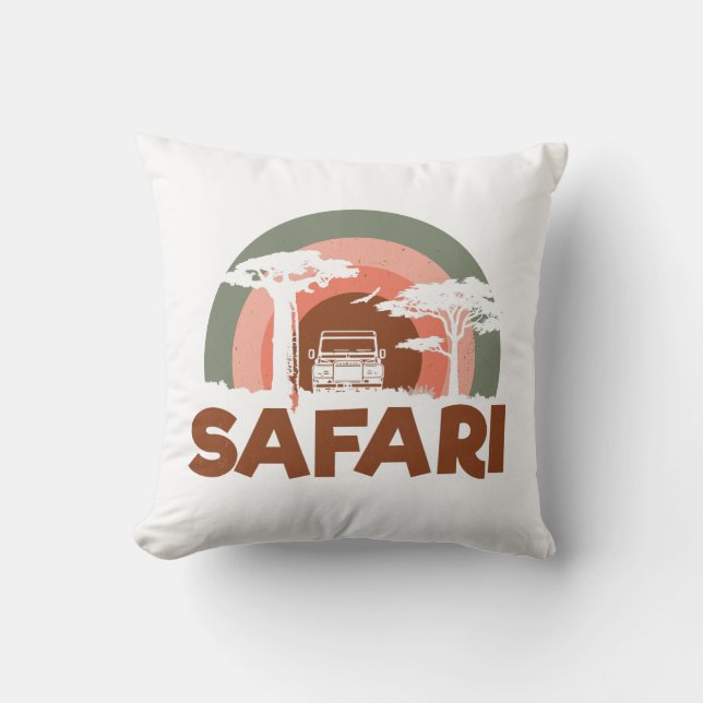 Safari Africa Theme  Cushion (Front)