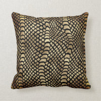 Safari African Black Gold Python Animal Skin Sepia