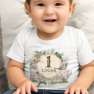 Safari Animal Babies Jungle Baby Age Name Toddler  Toddler T-Shirt