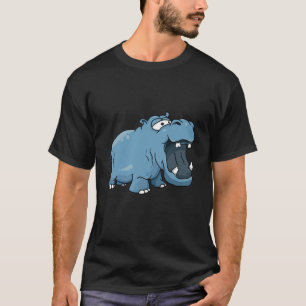 Safari Animal Hippo Face for Kids T-Shirt