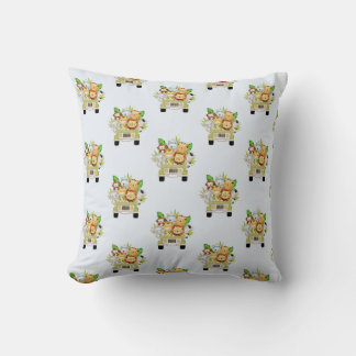 Safari Animals Baby Blanket with Jungle Friends  Cushion