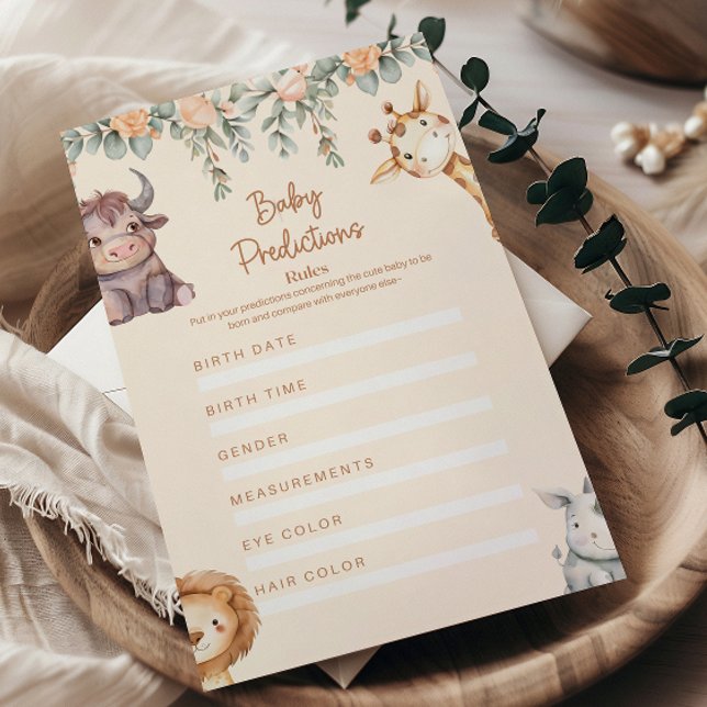 Safari Animals Baby Predictions (Creator Uploaded)