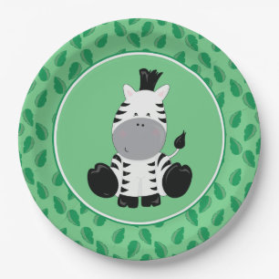 Safari Animals   Baby Zebra Paper Plate