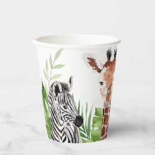 Safari Animals Birthday Paper Cups