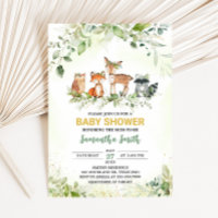 Safari Animals Botanical Baby Shower