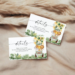 Safari Animals Details Enclosure Card
