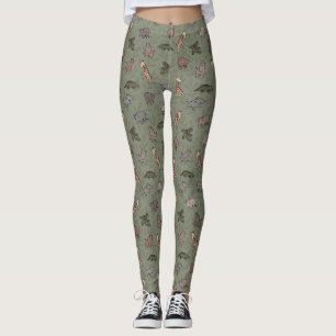 Safari Animals (Elephant, Giraffe, Croc & Rhino) Leggings