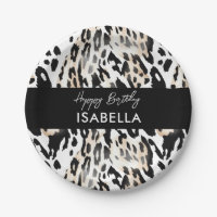 Safari Animals' Fur Prints Patterns Black & White
