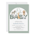 Safari Animals Gender Neutral Baby Shower 