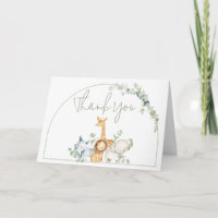 Safari Animals Greenery Baby Shower