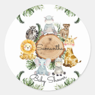 Safari Animals in The Jungle Sticker