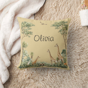 Safari Animals Jungle Cushion
