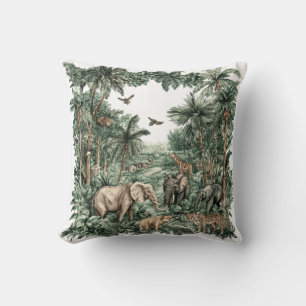 Safari Animals Jungle Cushion