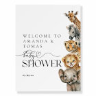Safari Animals Modern Baby Shower