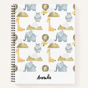 Safari animals  notebook
