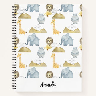 Safari animals  notebook