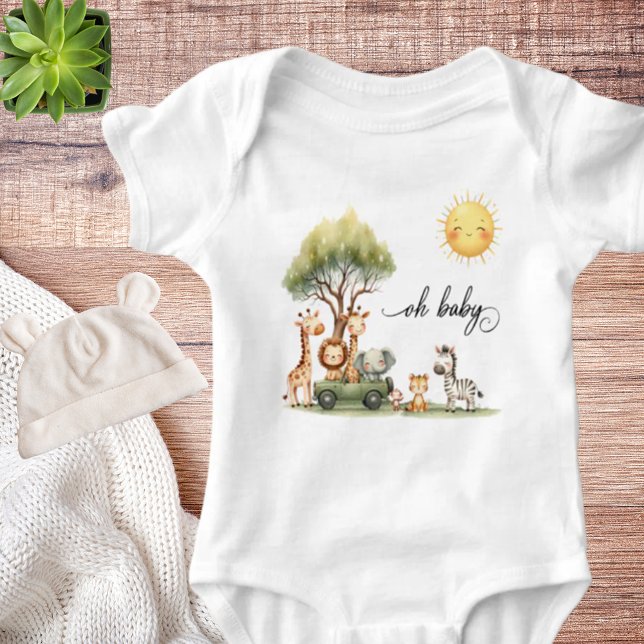 Safari animals Oh Baby Bodysuit (Creator Uploaded)