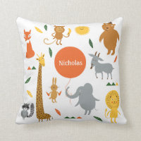 Safari Animals Pillow