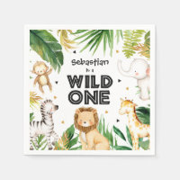 Safari Animals Wild One 1st Birthday Party Decor
