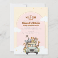 Safari Animals Wild One Baby Shower