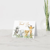 Safari Animals Wild One Baby Shower