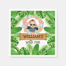 Safari Animals Wild One Birthday PHOTO