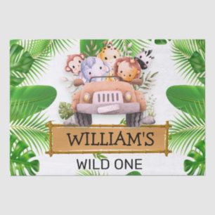 Safari Animals Wild One Birthday Tissue Paper