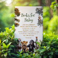 Safari Baby Animals Baby Shower Book Request