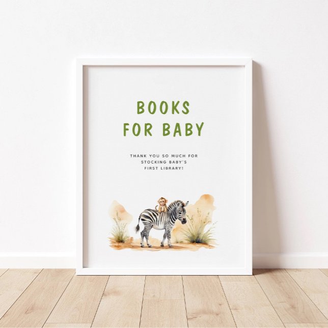 Safari Baby Animals Baby Shower Books For Baby Poster (Creator Uploaded)