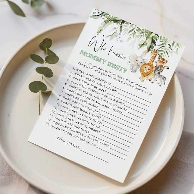 Safari baby animals Who knows mummy best game (Creator Uploaded)