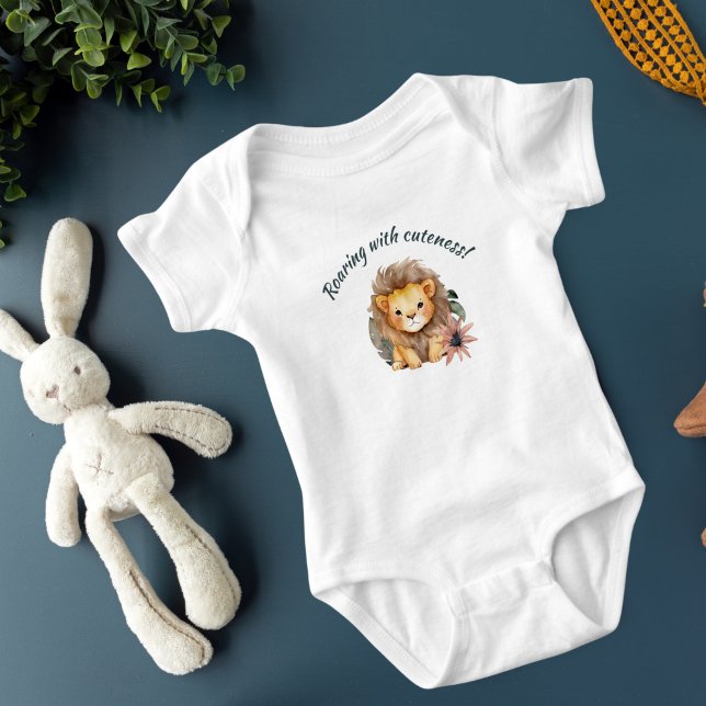 Safari Baby Lion One-Piece Baby Bodysuit (Creator Uploaded)