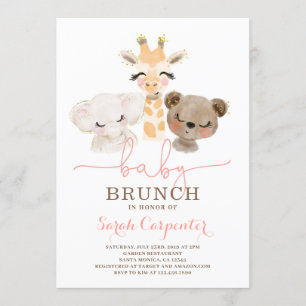 Safari Baby Shower Brunch invitation