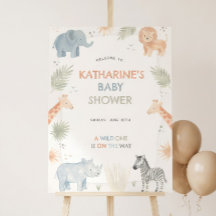 Safari Baby Shower Decorations Welcome Sign