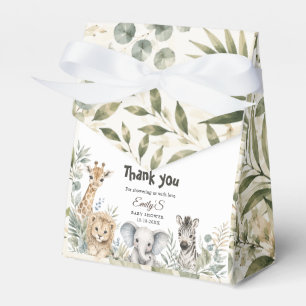 Safari Baby Shower Gender-Neutral Safari Animal  Favour Box