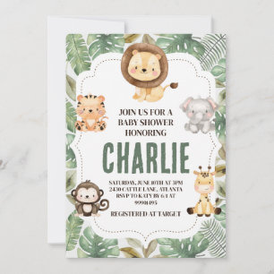 Safari Baby Shower Invitation