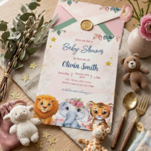 Safari Baby Shower Invitation