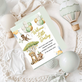 Safari Baby Shower Invitation