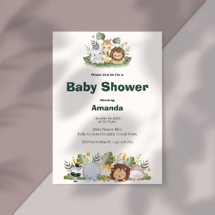 Safari Baby Shower Invitation
