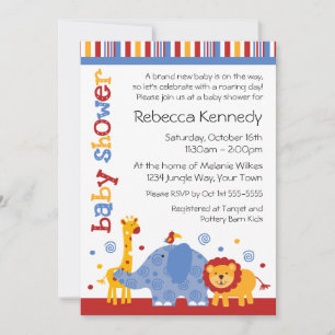 Safari Baby Shower Invitation