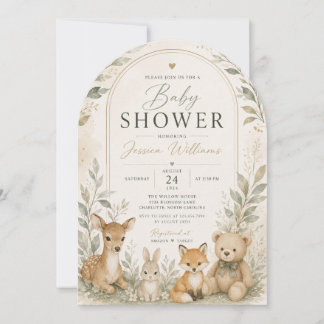Safari baby shower invitation