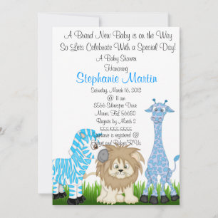 Safari Baby Shower Invitation