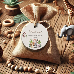 Safari Baby Shower Thank You Favour Tag