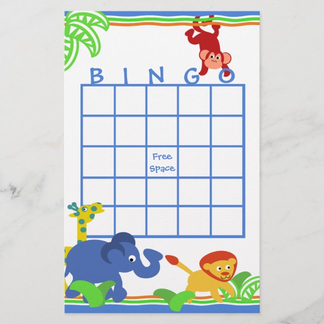 Safari Bingo (Front)