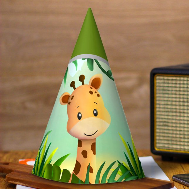 Safari Birthday Giraffe Party Hat (Creator Uploaded)