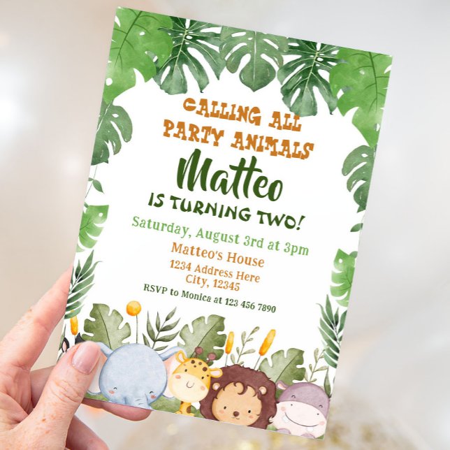 Safari Birthday Invitation (Creator Uploaded)