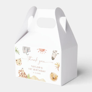 SAFARI Birthday Party Favour Box