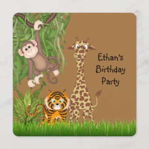 Safari Birthday Party Invitation